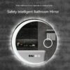 Faamzone Multifunctional Smart LED Mirror - Human body sensor, Bluetooth, Tri-color, Anti-fog function, Time, Temperature & Calendar display - Image 4