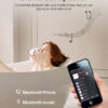 Smart LED Advanced Mirror (80x80cm) - Human Body Sensor, Bluetooth, Touch Control Buttons, 3 Colors Dimmable Lights, Defogging, Time, Date & Temperature Display - Image 5